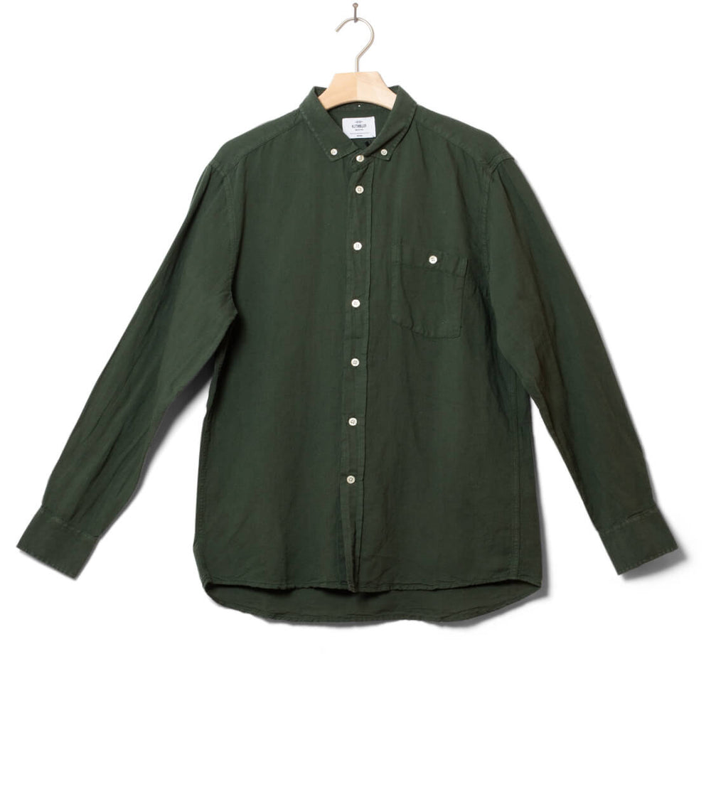 Klitmoller Shirt Benjamin Linen green olive