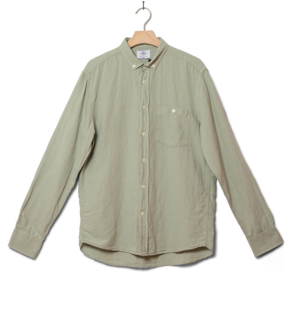 Klitmoller Shirt Benjamin Linen green sage