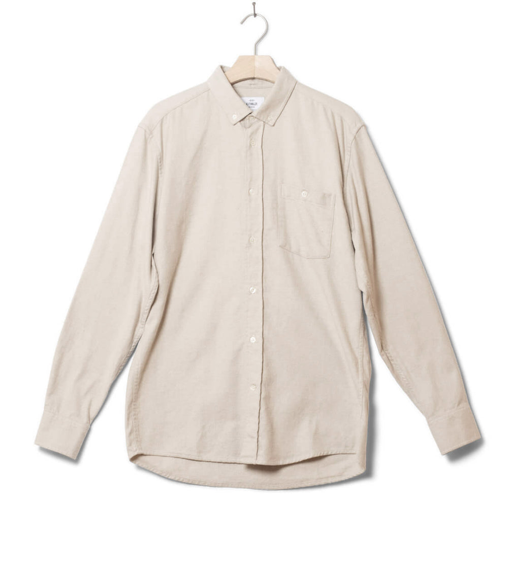 Klitmoller Shirt Benjamin Lumber beige sand melange