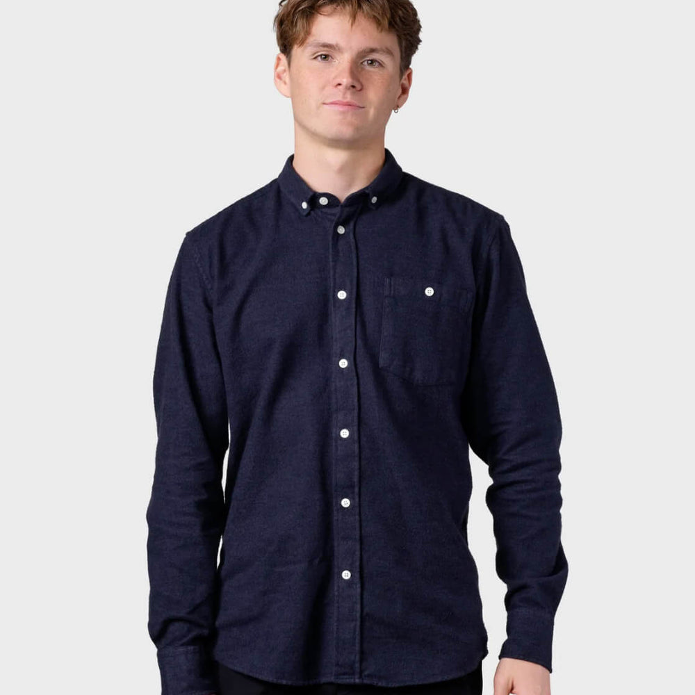 Klitmoller Shirt Benjamin Lumber blue deep