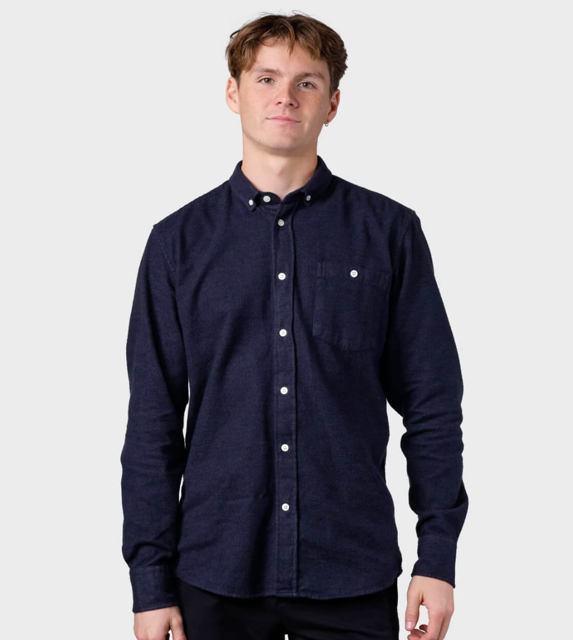 Klitmoller Shirt Benjamin Lumber blue deep