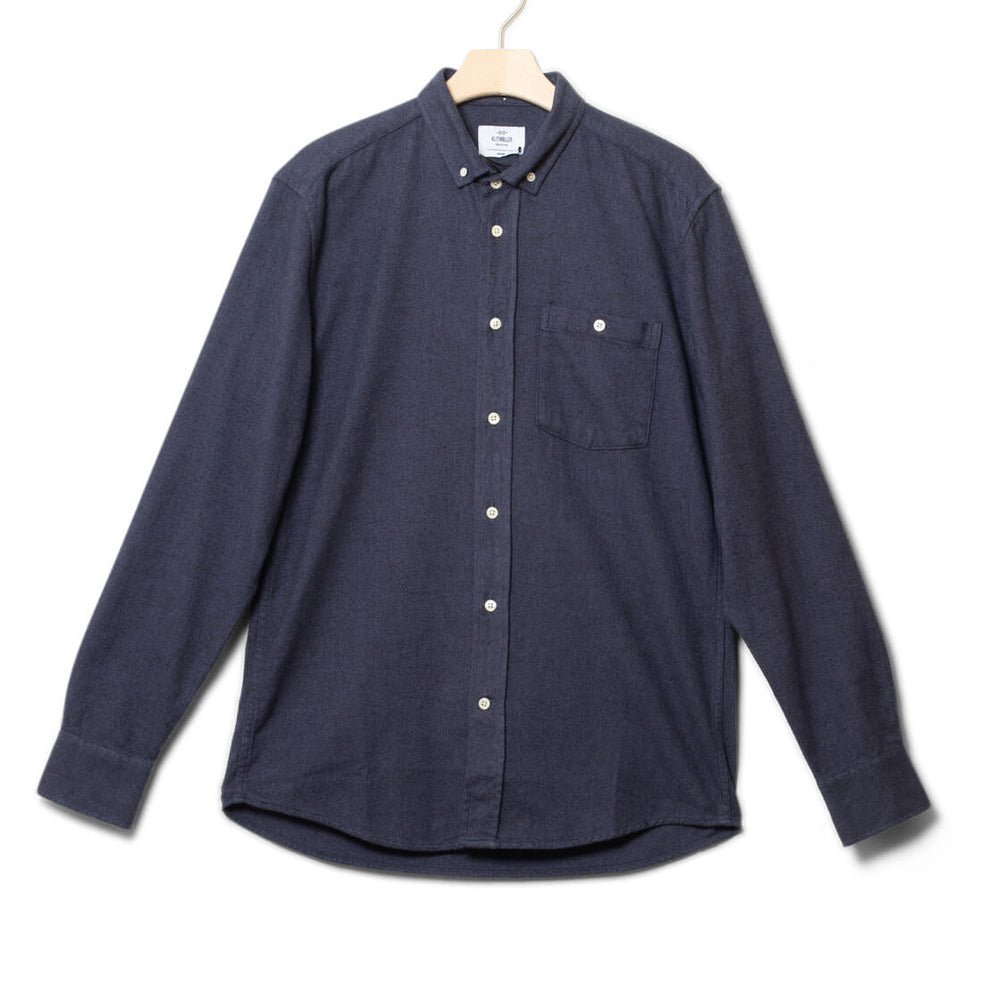 Klitmoller Shirt Benjamin Lumber blue navy overdye