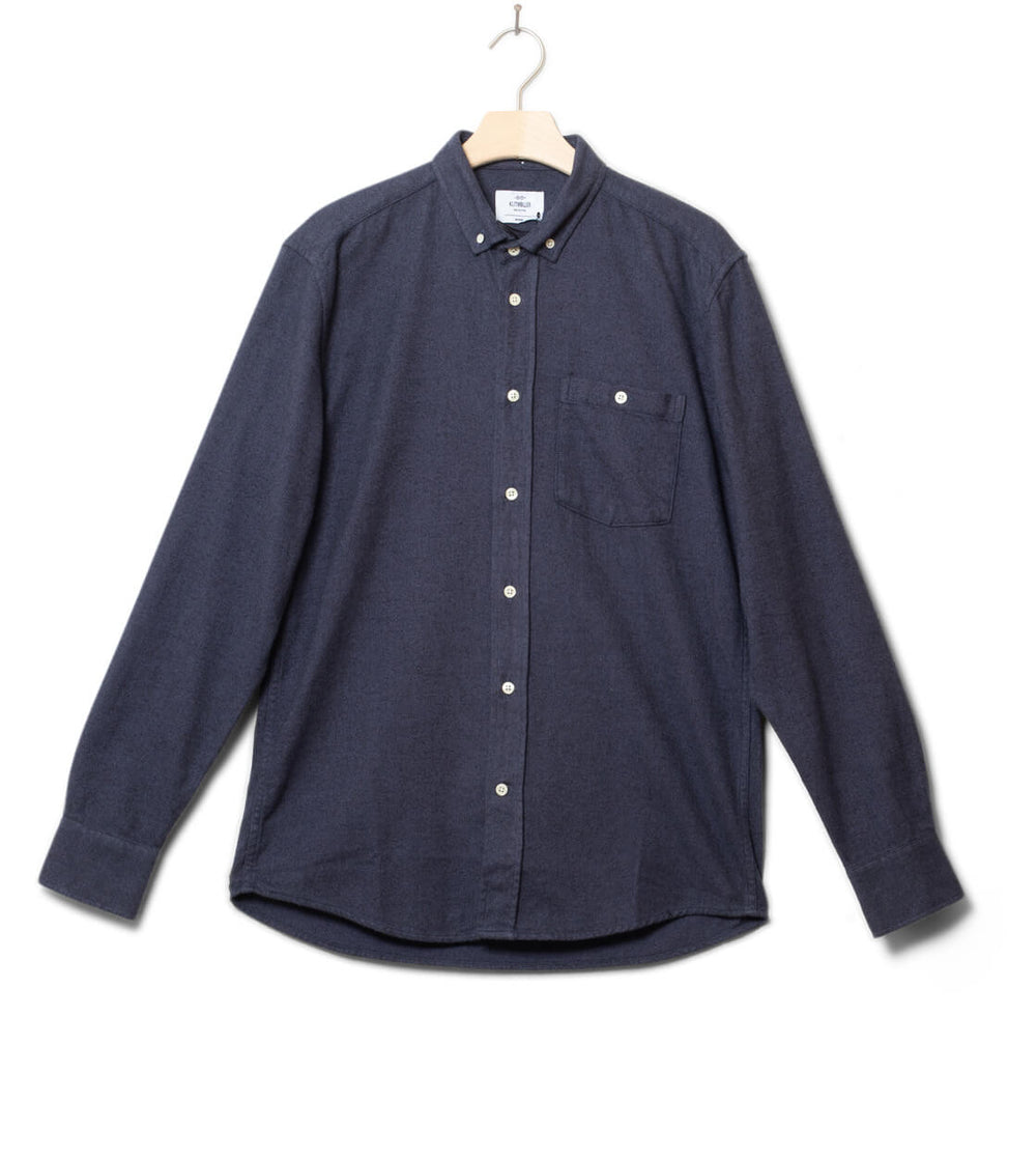 Klitmoller Shirt Benjamin Lumber blue navy overdye