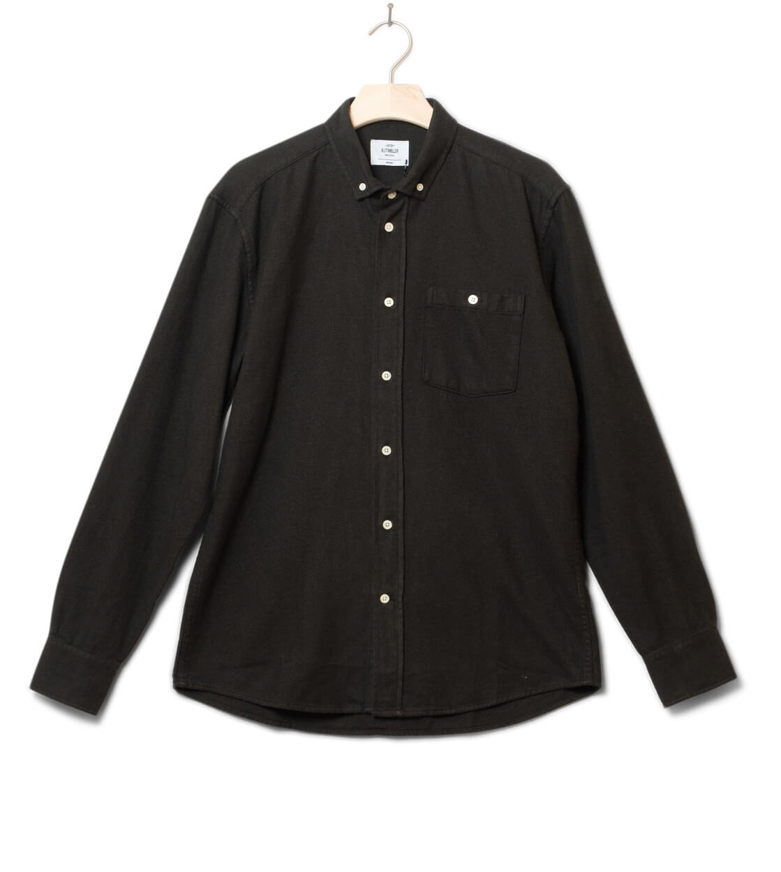 Klitmoller Shirt Benjamin Lumber green olive overdye