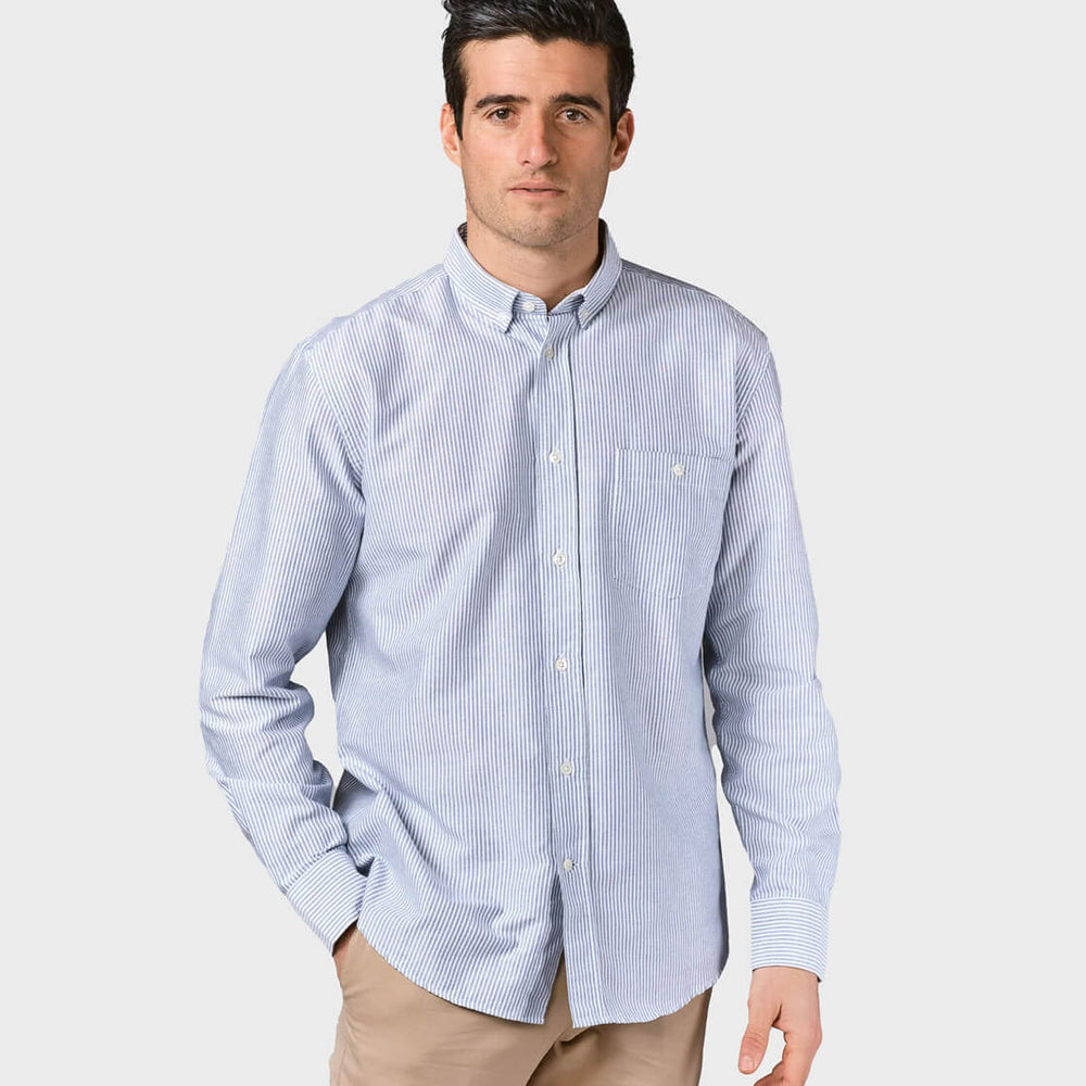 Klitmoller Shirt Benjamin Stripped white/navy