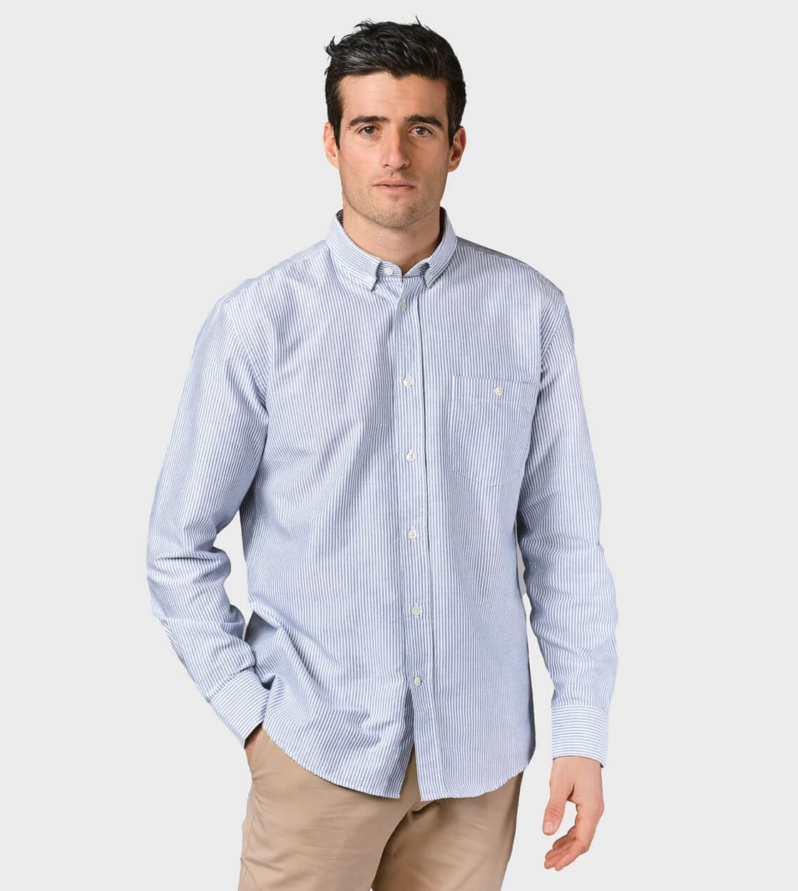 Klitmoller Shirt Benjamin Stripped white/navy