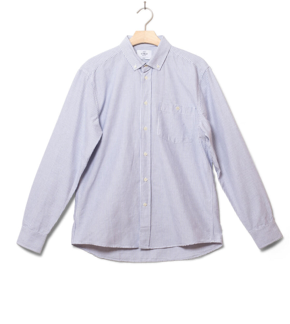 Klitmoller Shirt Benjamin Stripped white/navy