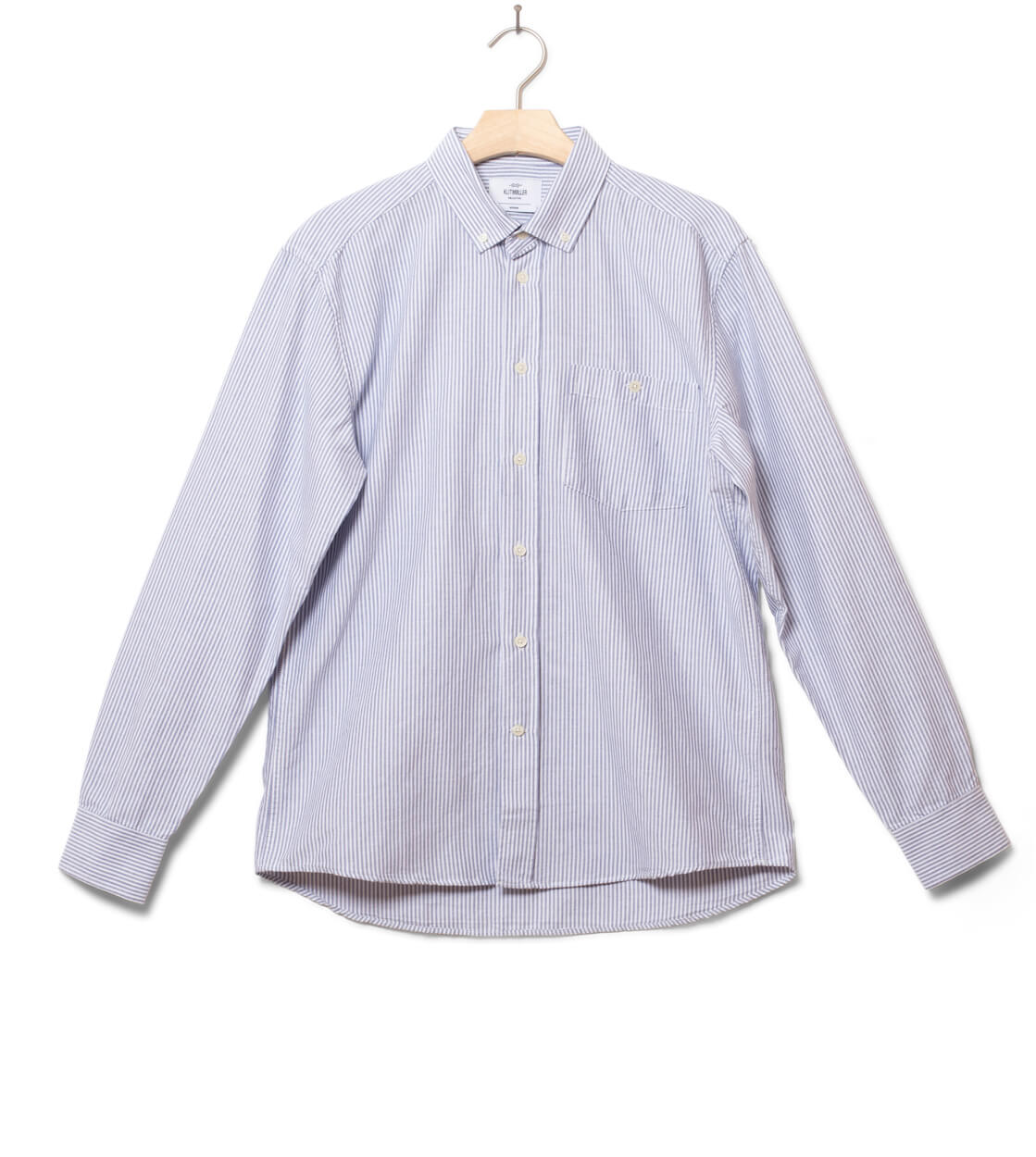 Klitmoller Shirt Benjamin Stripped white/navy