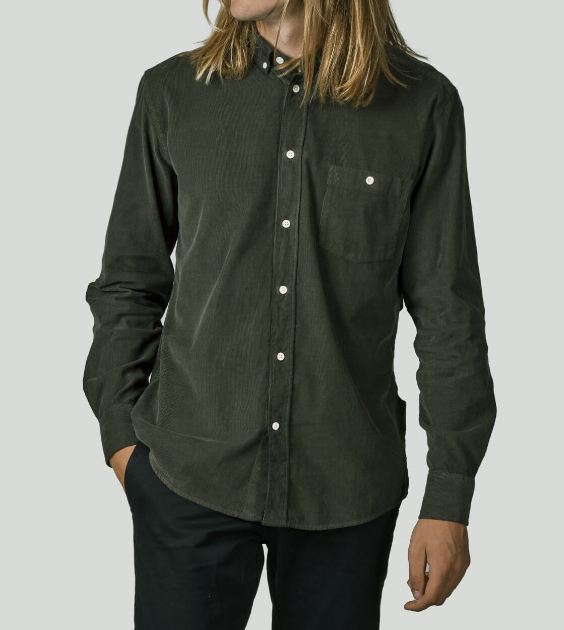 Klitmoller Shirt Benjamin green olive