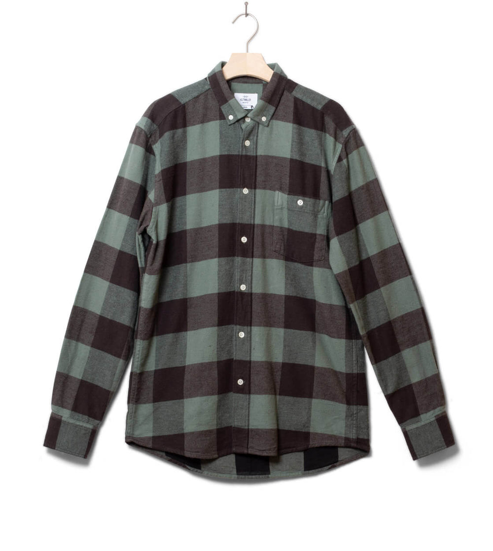 Klitmoller Shirt Cecil green olive/black