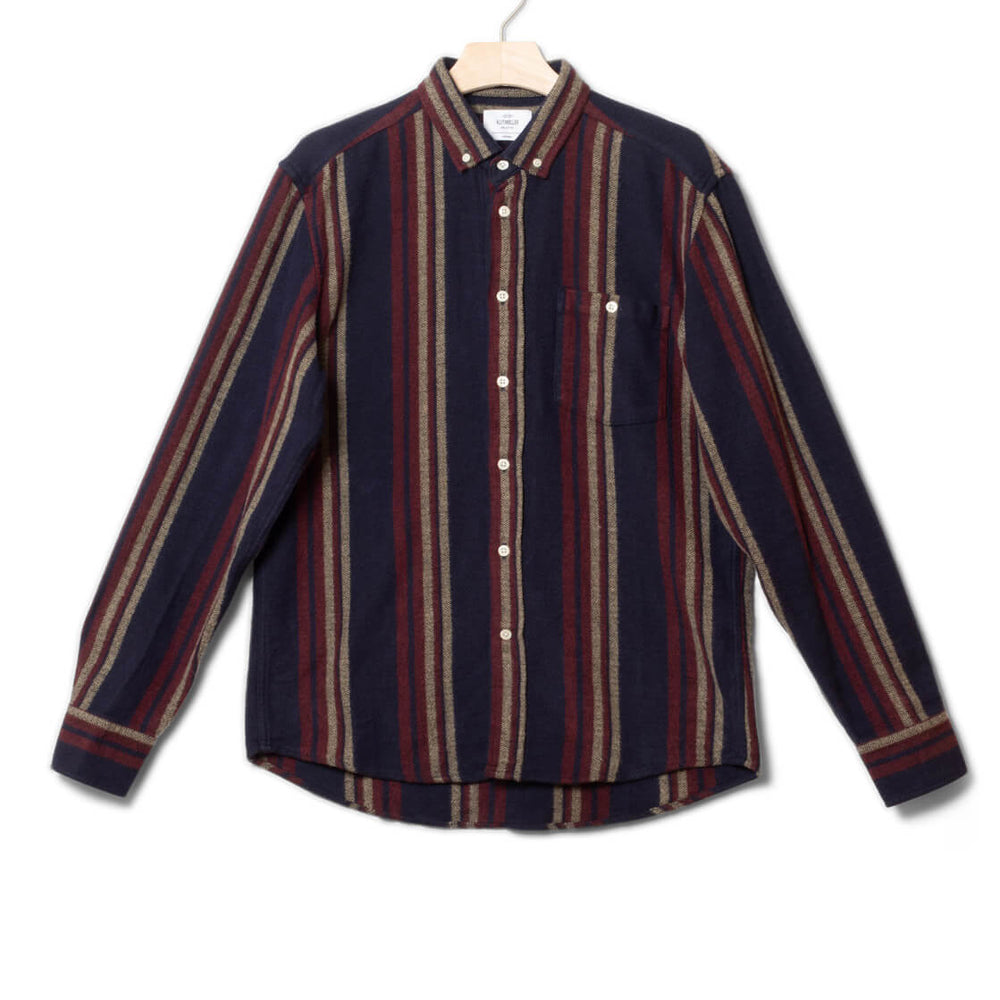Klitmoller Shirt Filipe blue sand/navy/red
