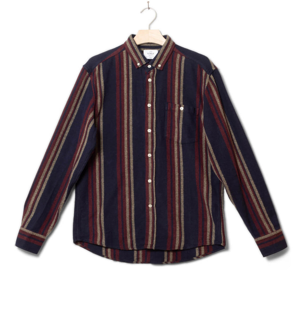 Klitmoller Shirt Filipe blue sand/navy/red