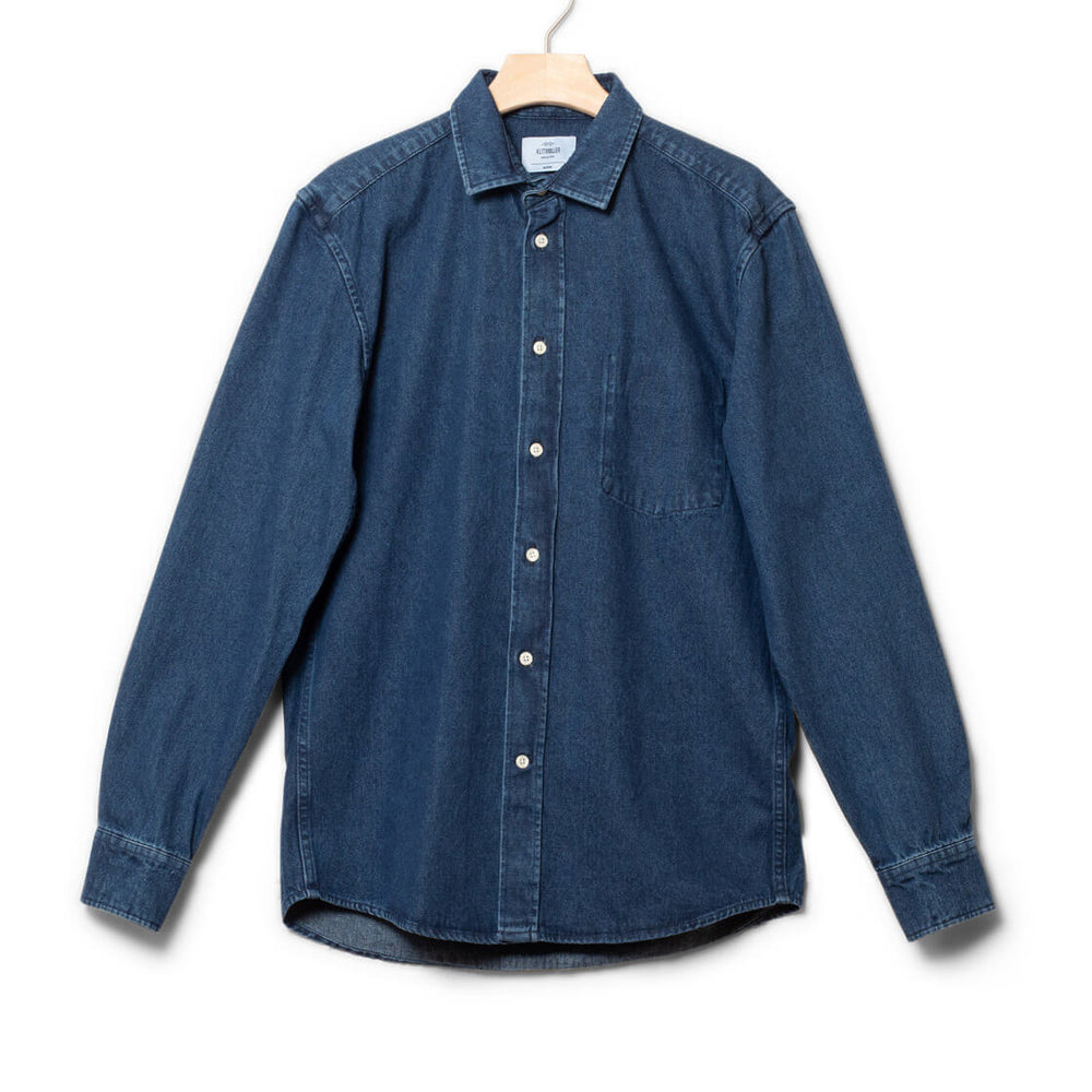 Klitmoller Shirt Jakob blue dark stonewash