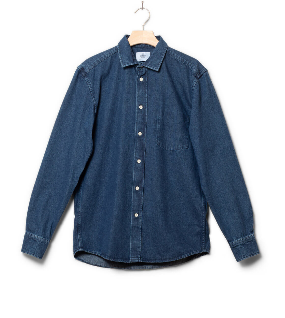 Klitmoller Shirt Jakob blue dark stonewash