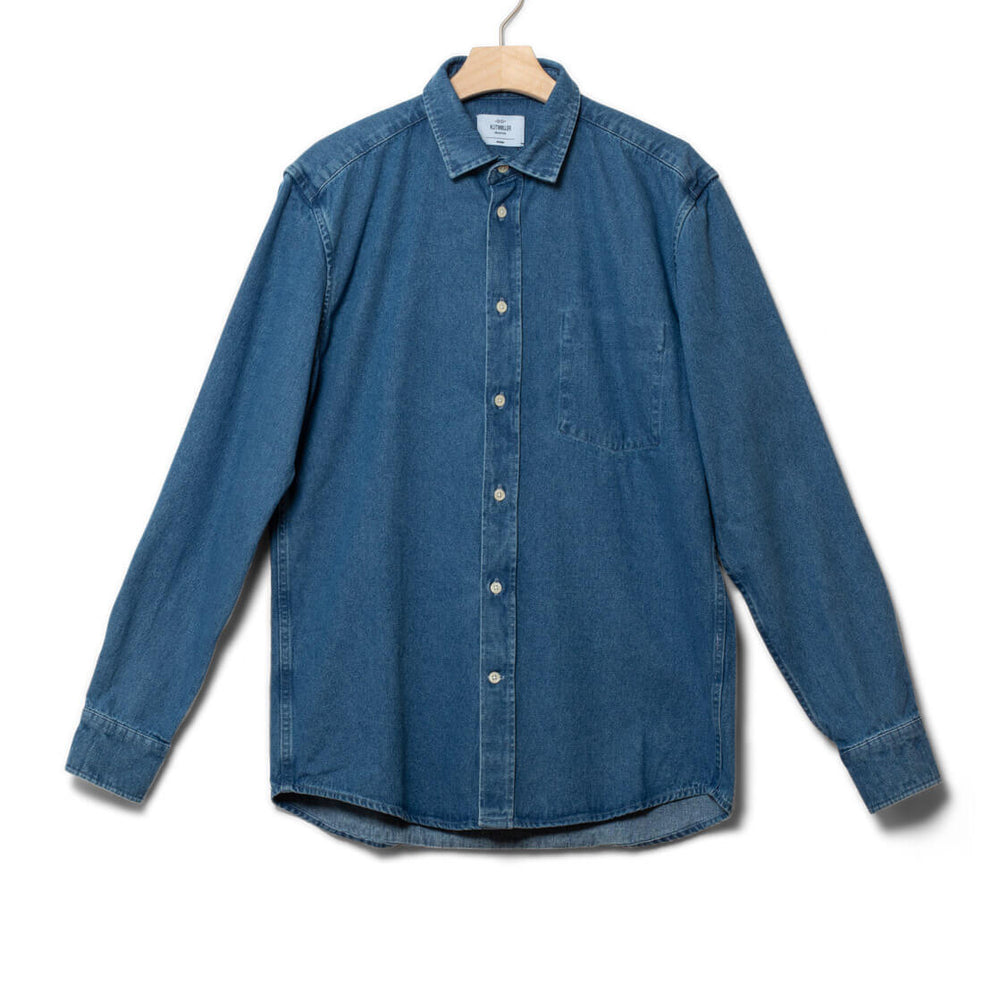 Klitmoller Shirt Jakob blue light stonewash