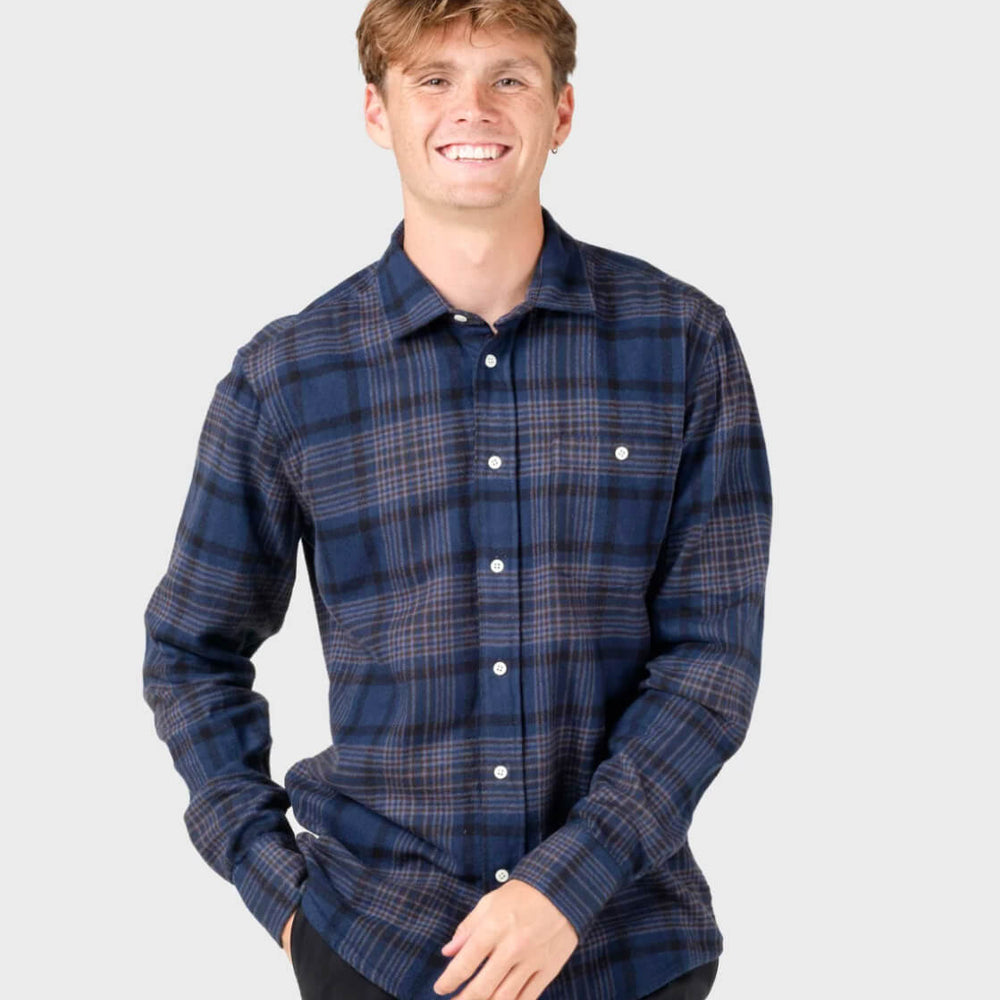 
                      
                        Klitmoller Shirt Rocco blue navy check
                      
                    