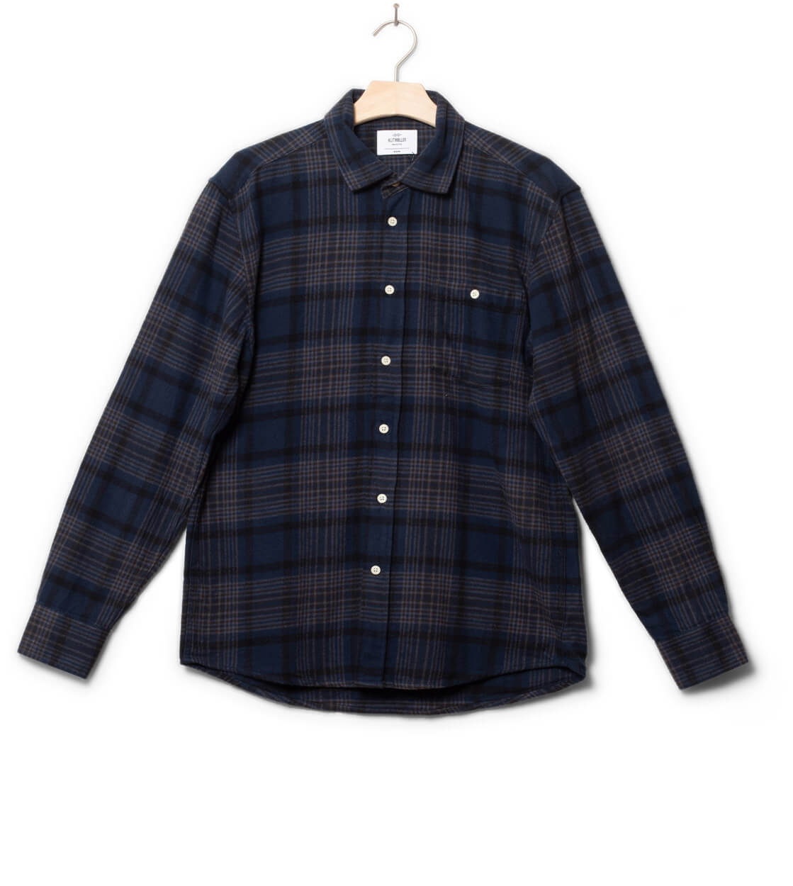 Klitmoller Shirt Rocco blue navy check