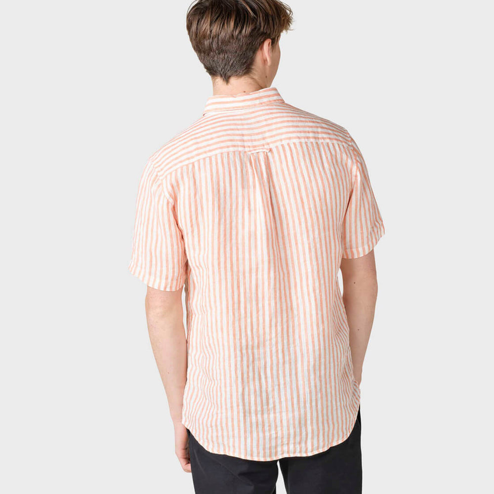 
                      
                        Klitmoller Shirt SS Dennis Striped white cream/mandarin
                      
                    