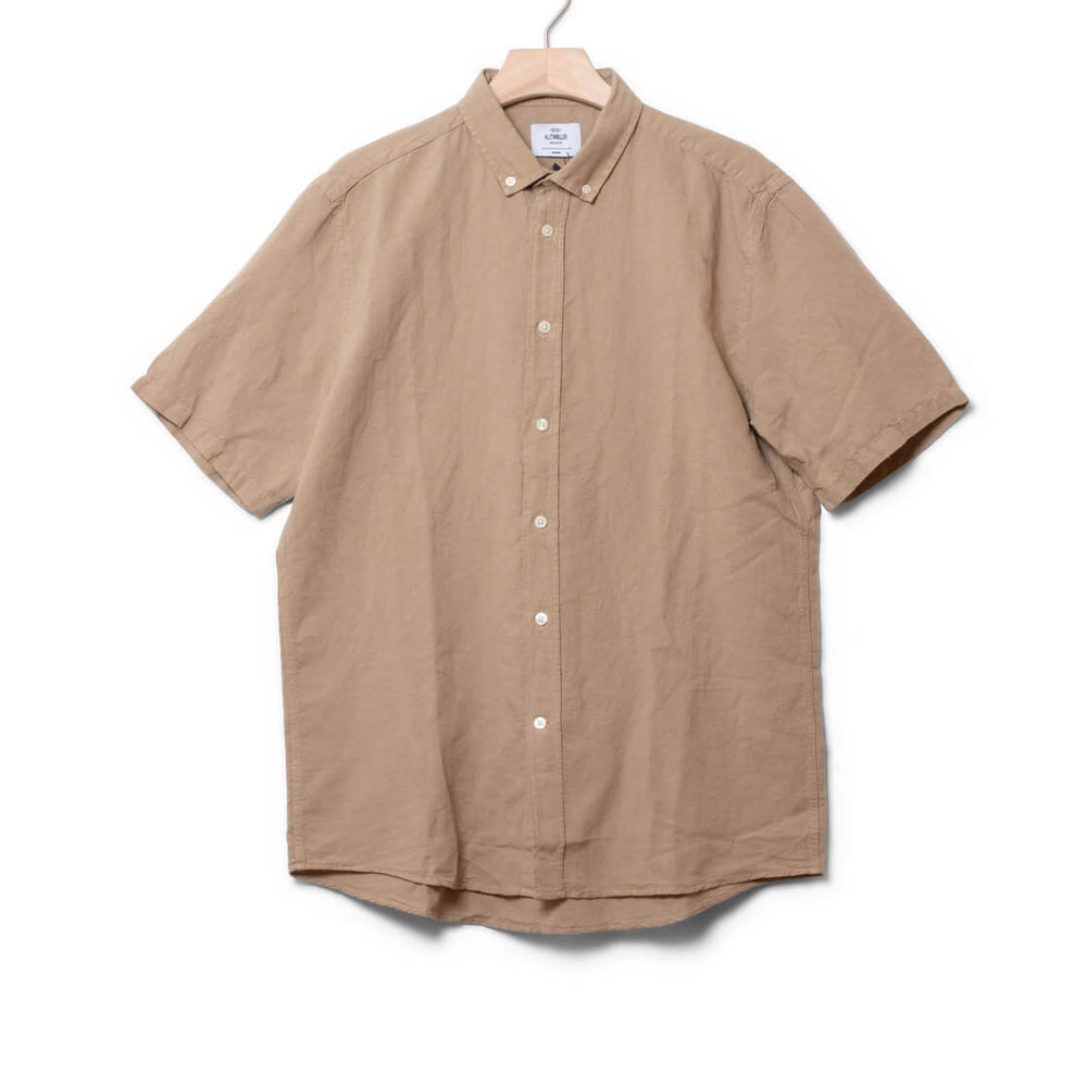 Klitmoller Shirt SS Mikkel Linen beige sand