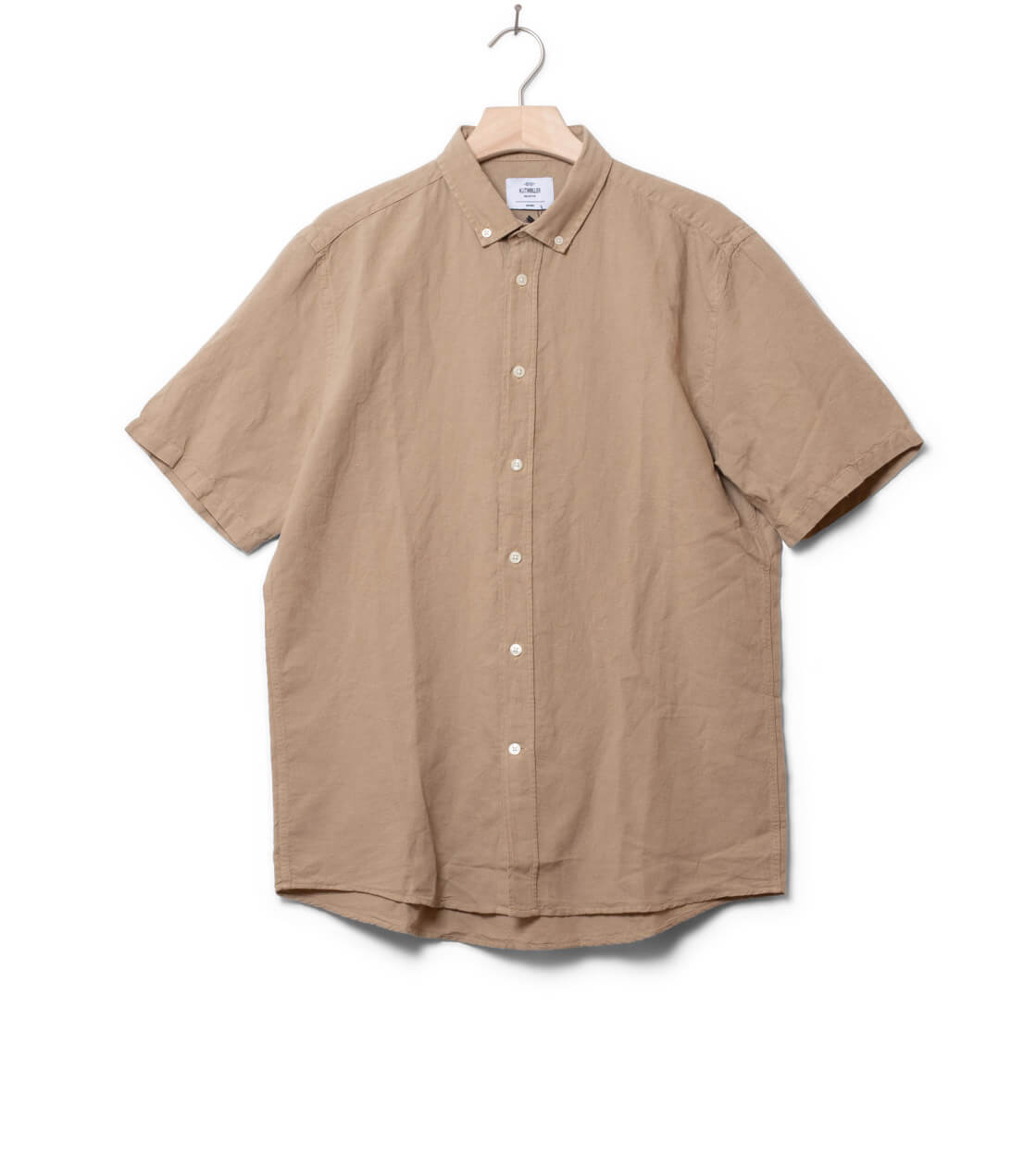 Klitmoller Shirt SS Mikkel Linen beige sand