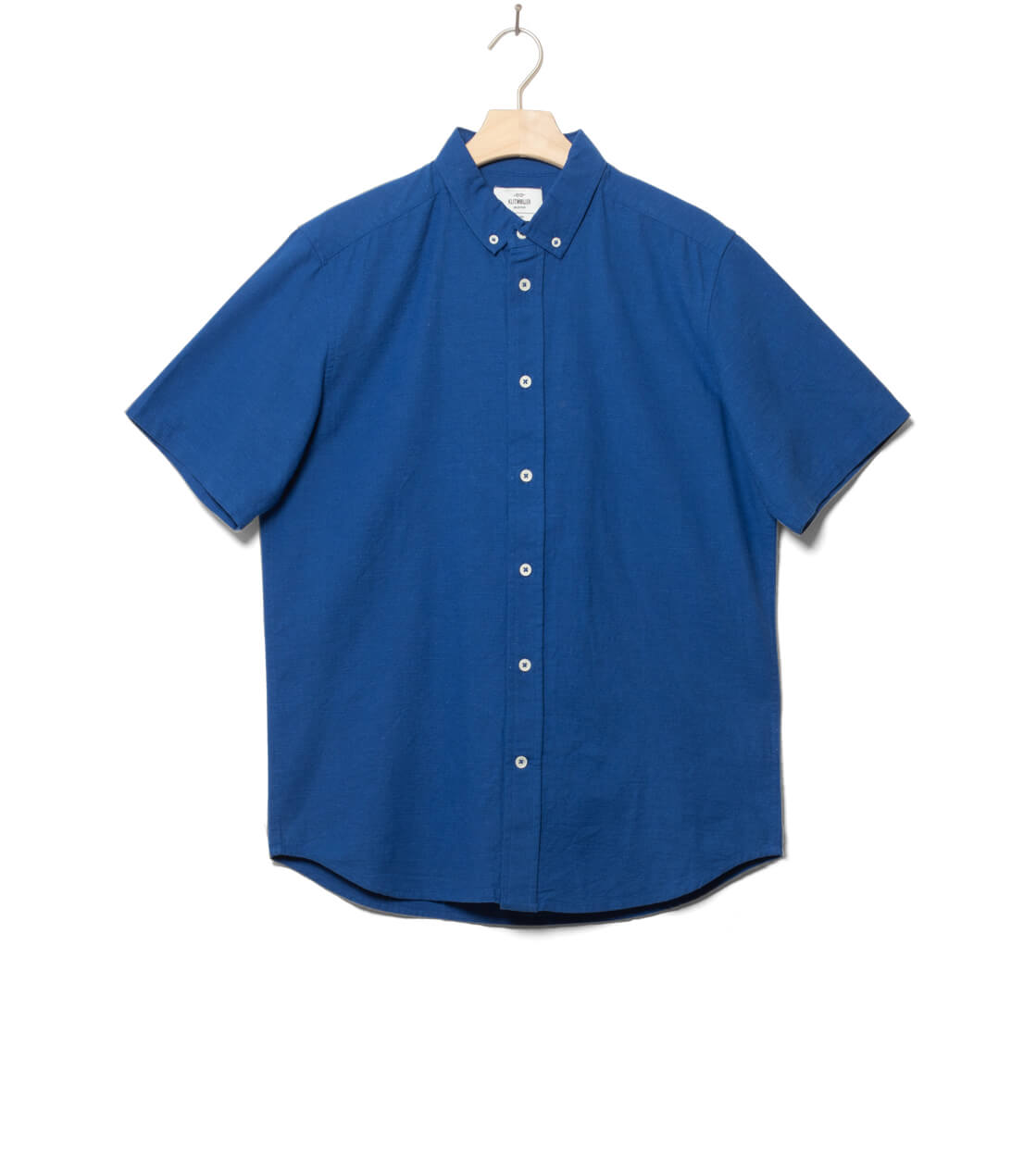 Klitmoller Shirt SS Mikkel Linen blue surf