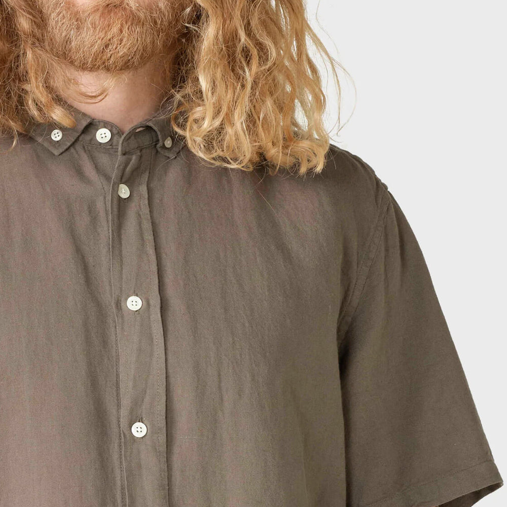
                      
                        Klitmoller Shirt SS Mikkel Linen brown taupe
                      
                    