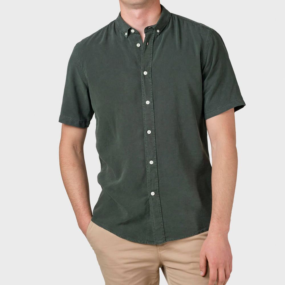 Klitmoller Shirt SS Mikkel Lyocell green olive