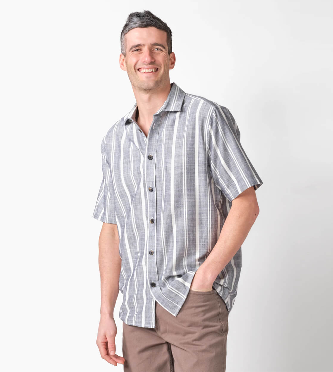 Klitmoller Shirt SS Per blue navy/white