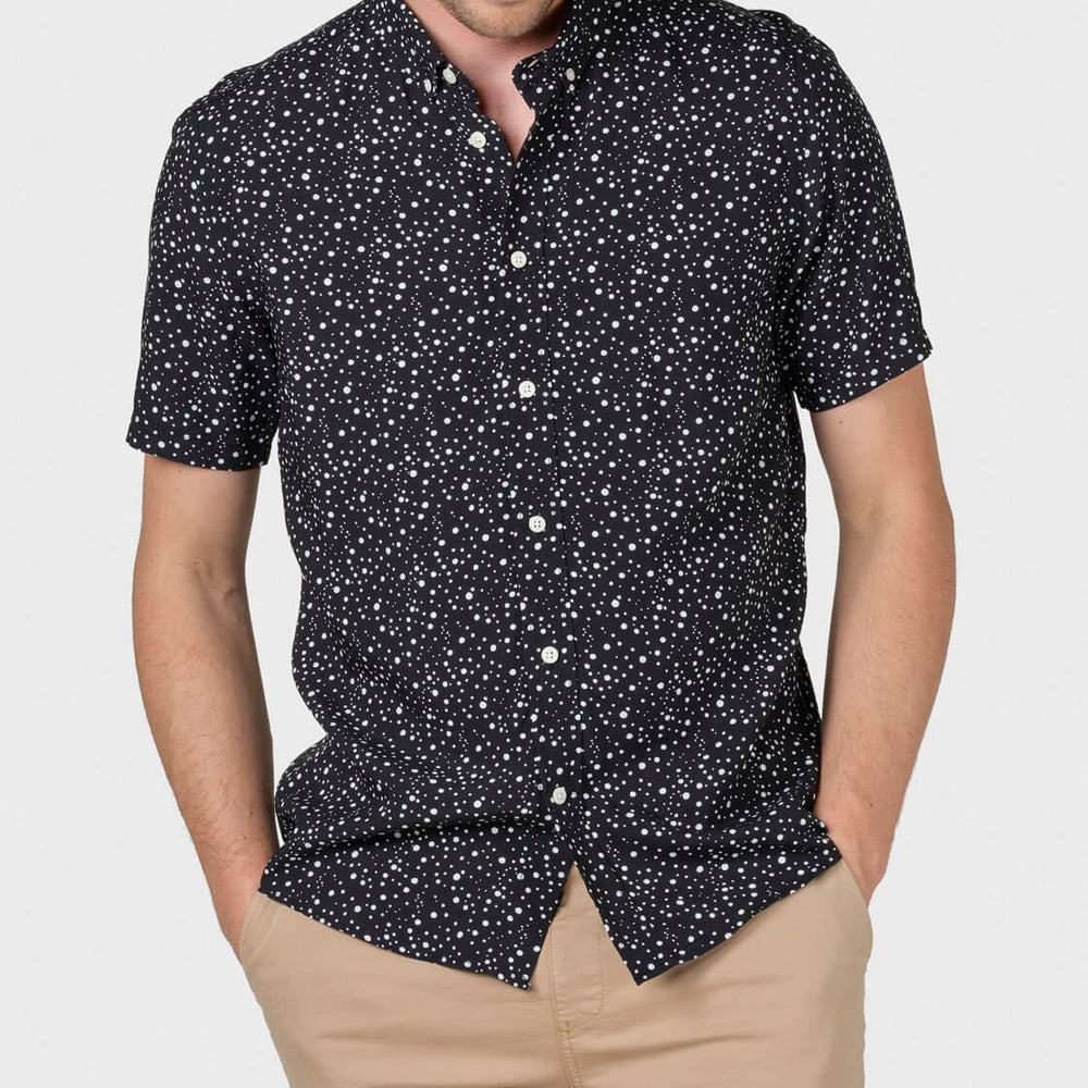 Klitmoller Shirt SS Will black/white dots