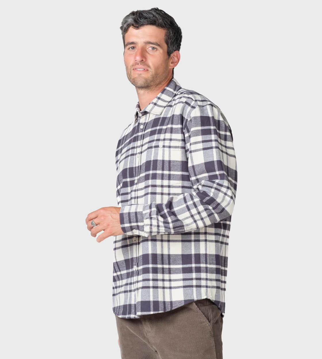 Klitmoller Shirt Scott beige cream/navy