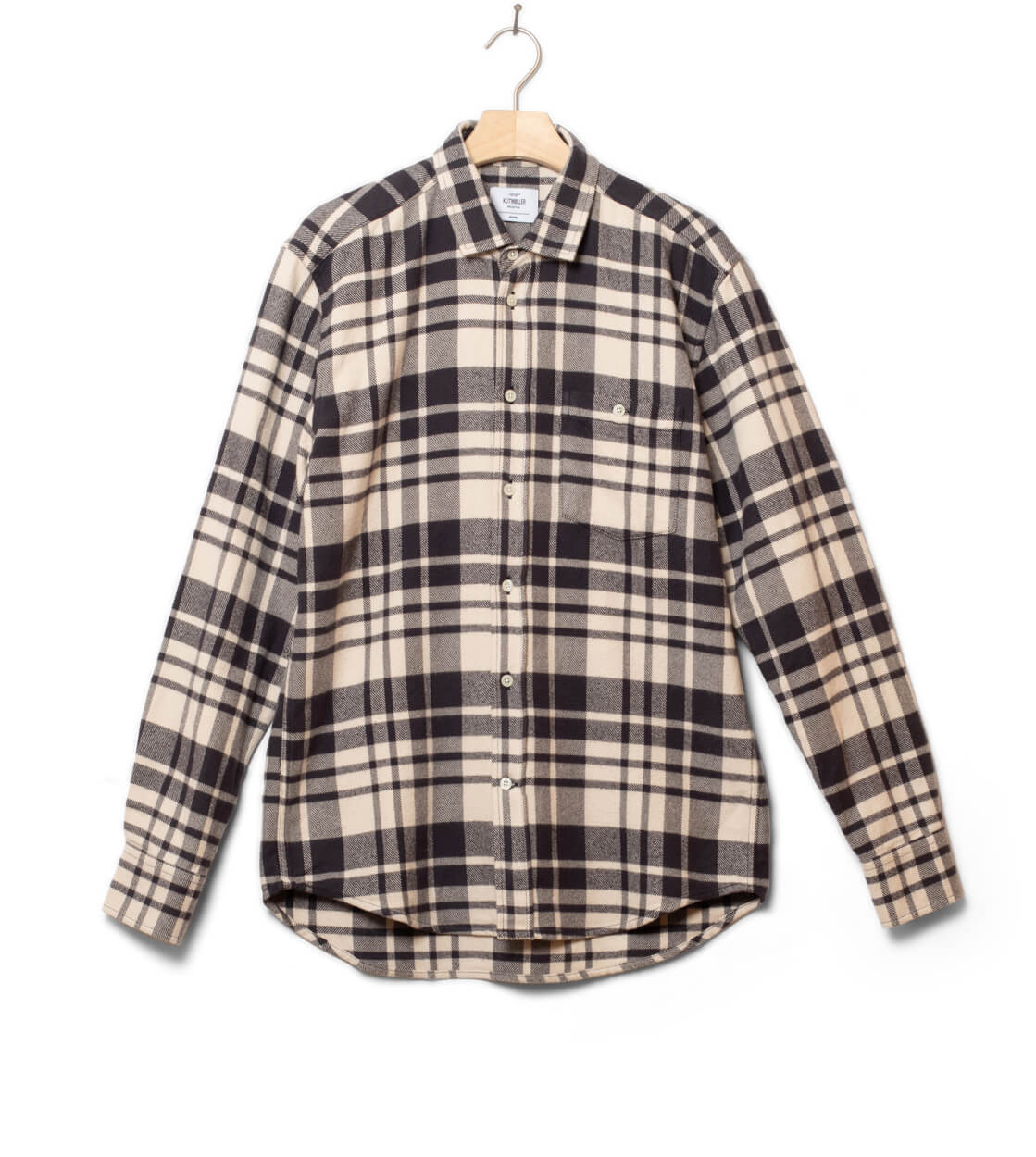 Klitmoller Shirt Scott beige cream/navy