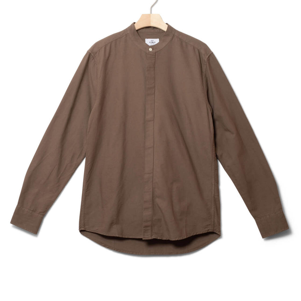 Klitmoller Shirt Simon brown coffee