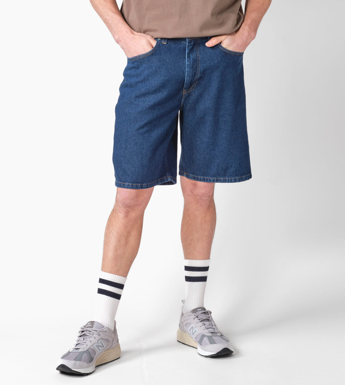 Klitmoller Shorts Bastian blue dark stonewash