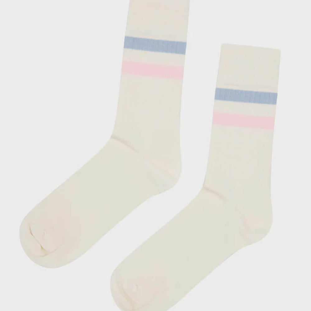 Klitmoller Socks Retro beige cream light blue rose