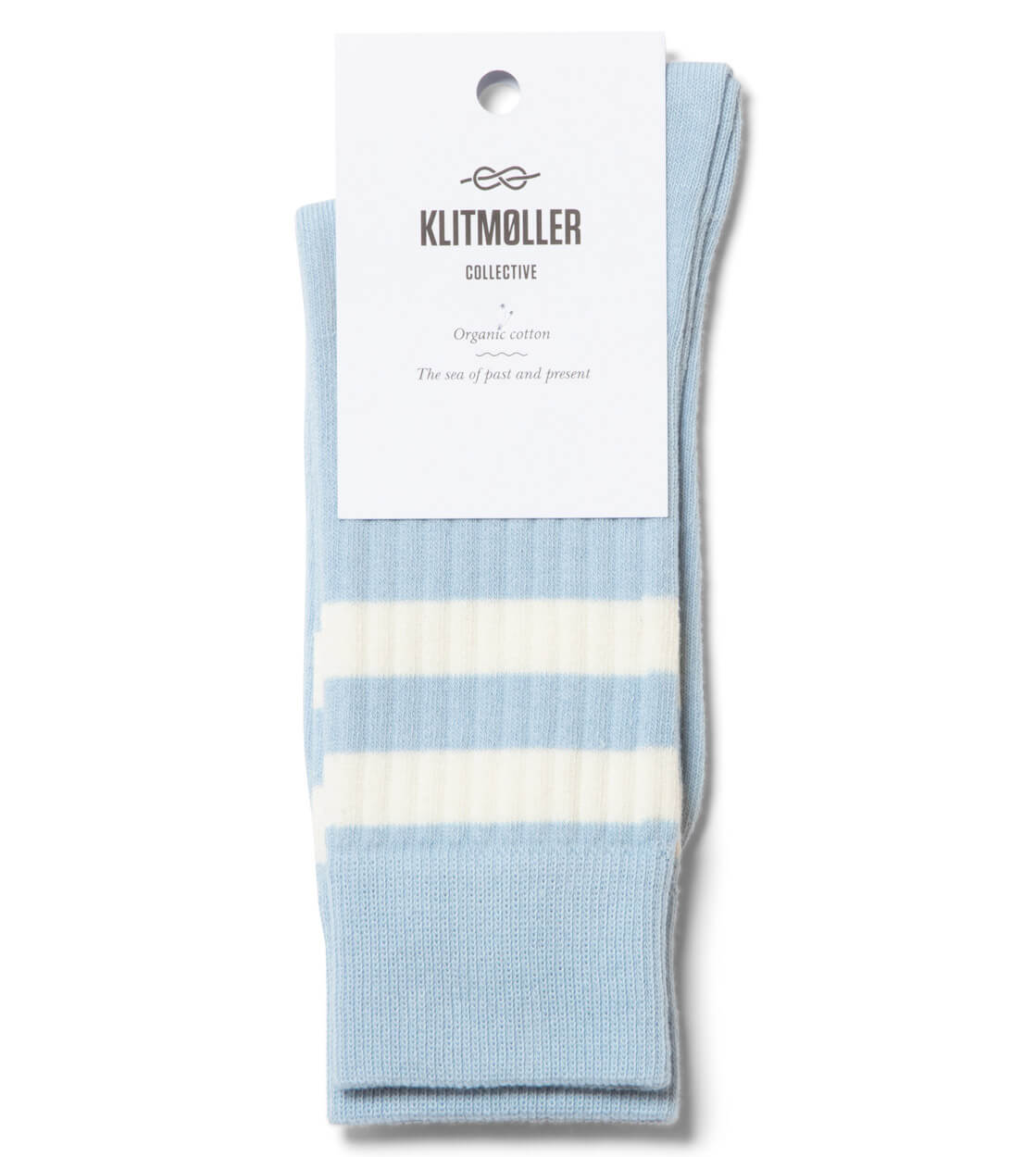 Klitmoller Socks Retro blue light/cream