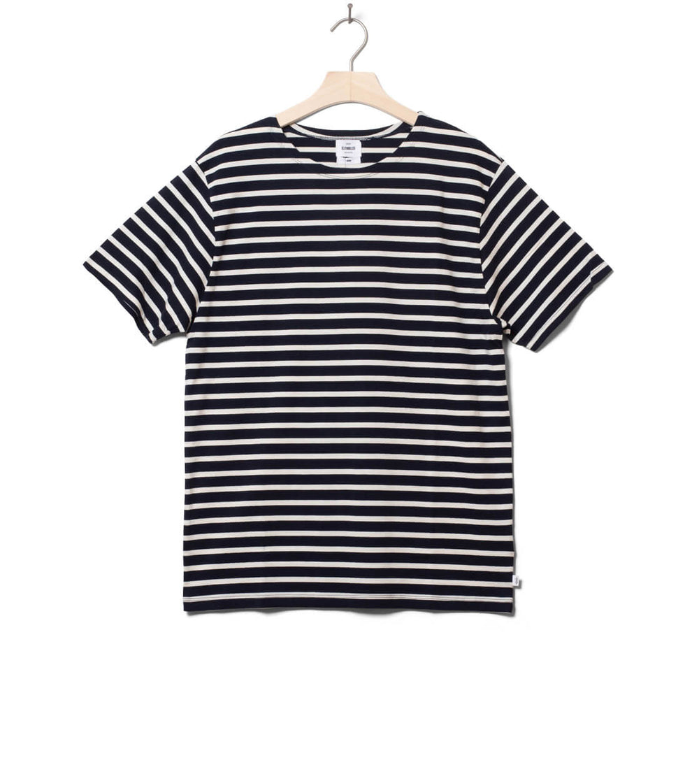 Klitmoller T-Shirt Albert blue navy/cream