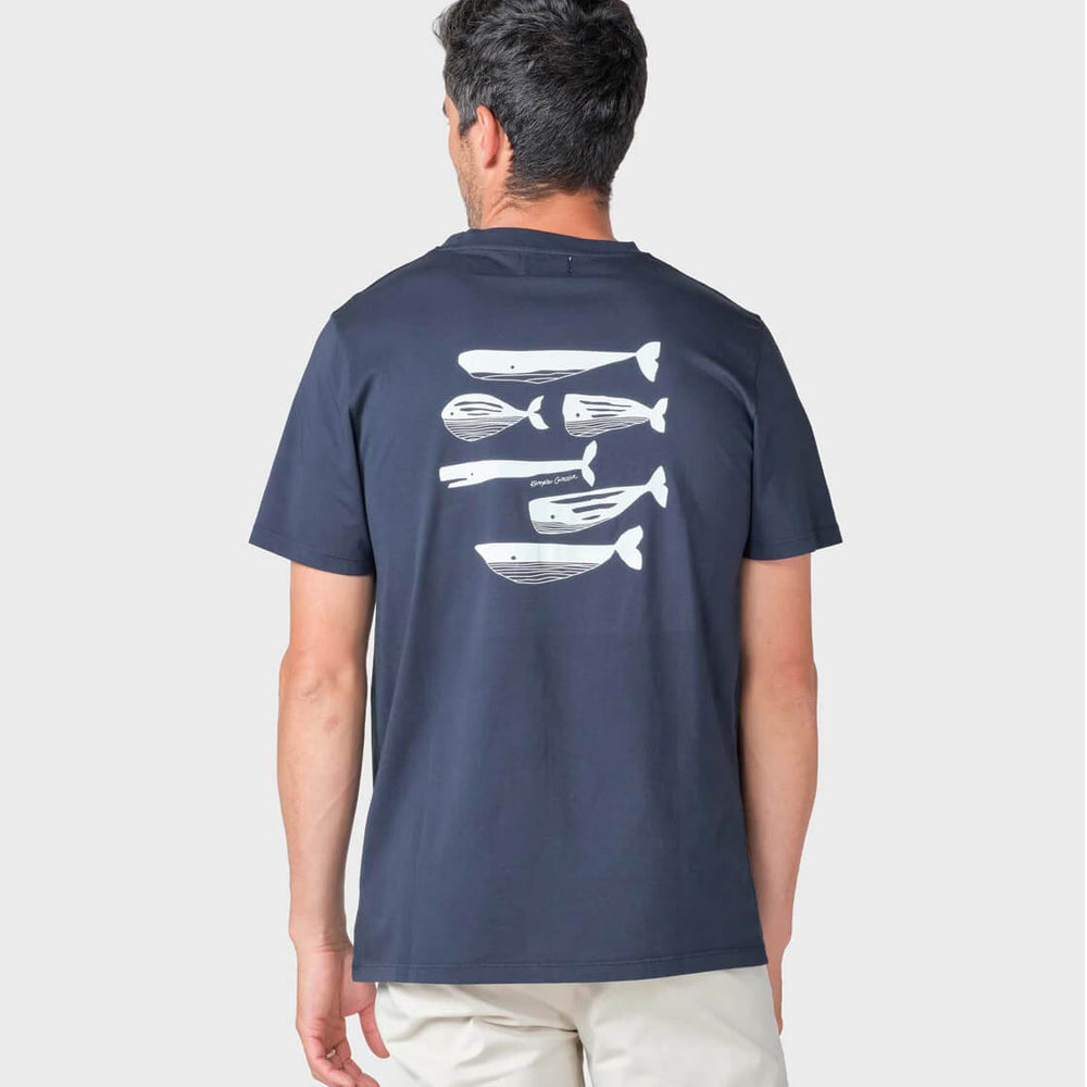 Klitmoller T-Shirt Anker blue navy