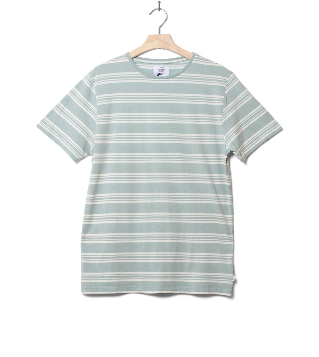 Klitmoller T-Shirt Arnold blue salvie/cream