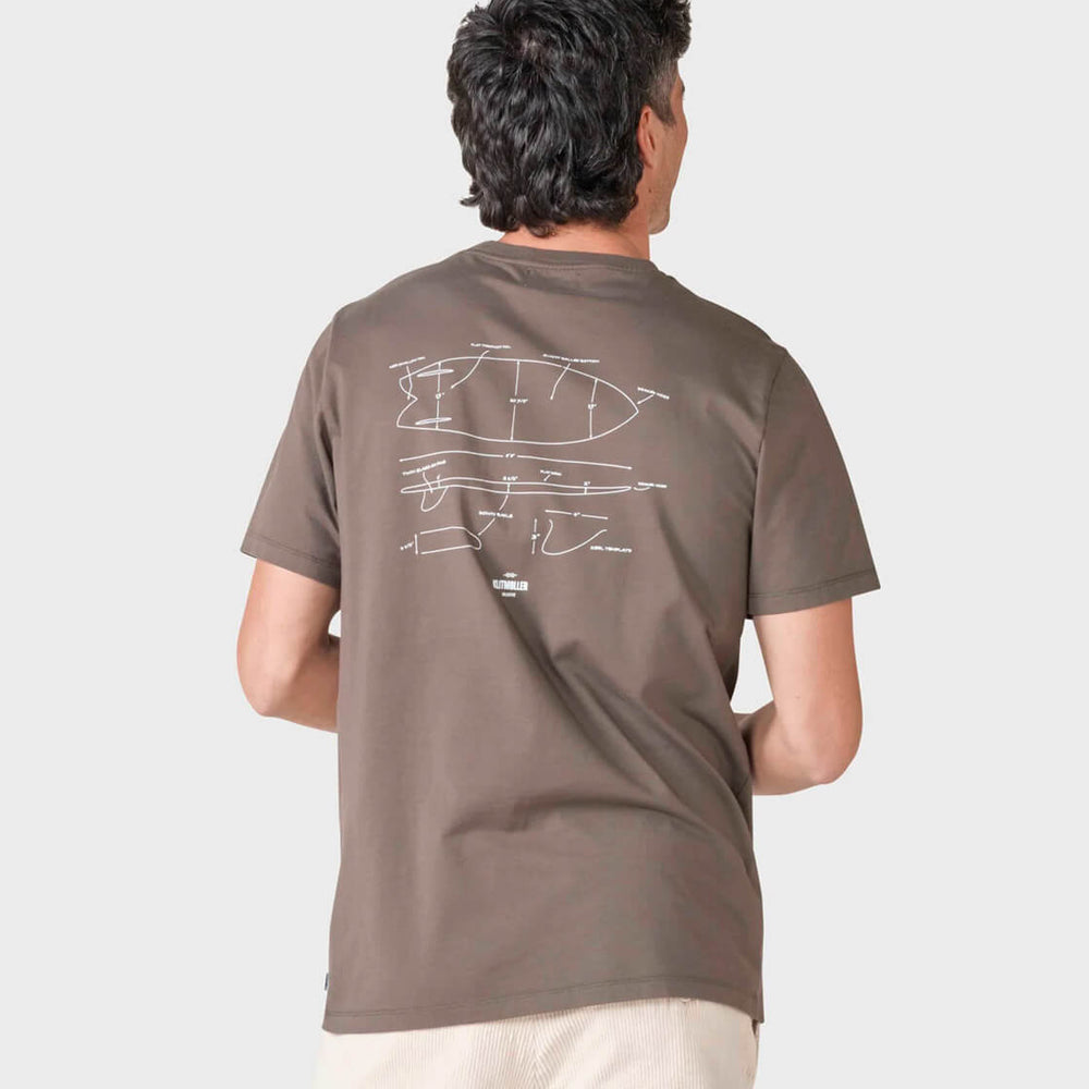 Klitmoller T-Shirt Foster brown taupe