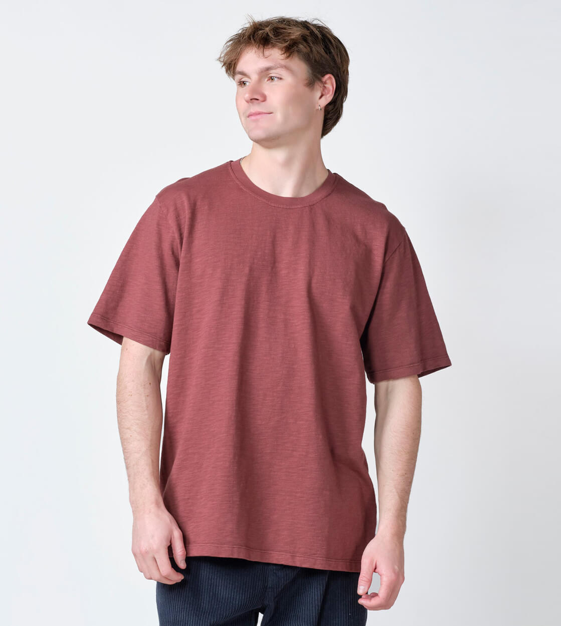 Klitmoller T-Shirt Leon red burgundy