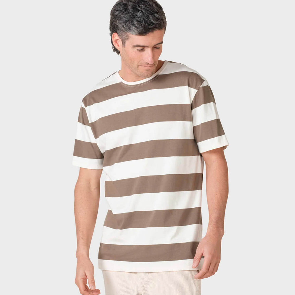 Klitmoller T-Shirt Murphey beige cream/olive