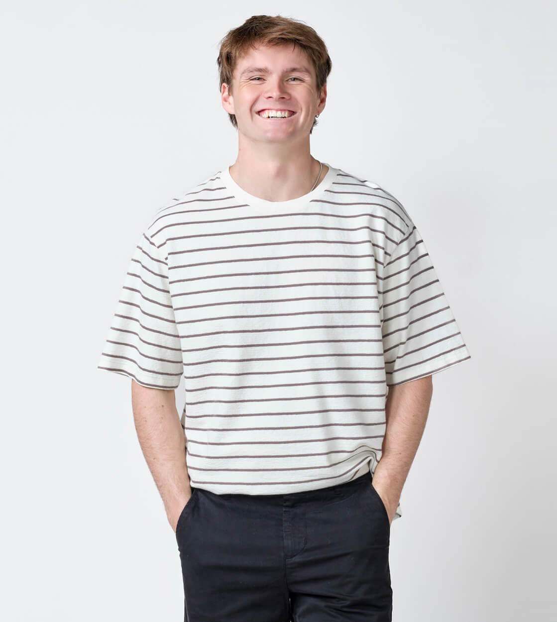 Klitmoller T-Shirt Peter beige cream/taupe