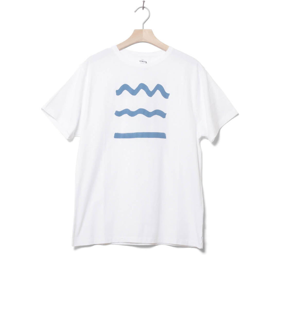 Klitmoller T-Shirt Rising Waves white