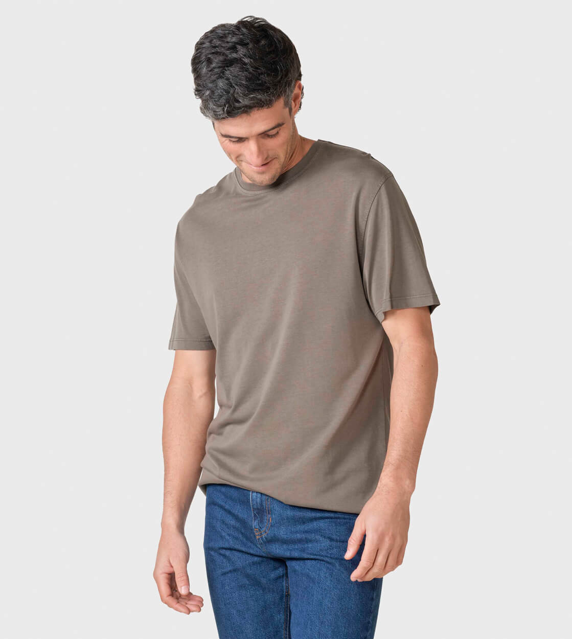 Klitmoller T-Shirt Rufus OCS brown taupe