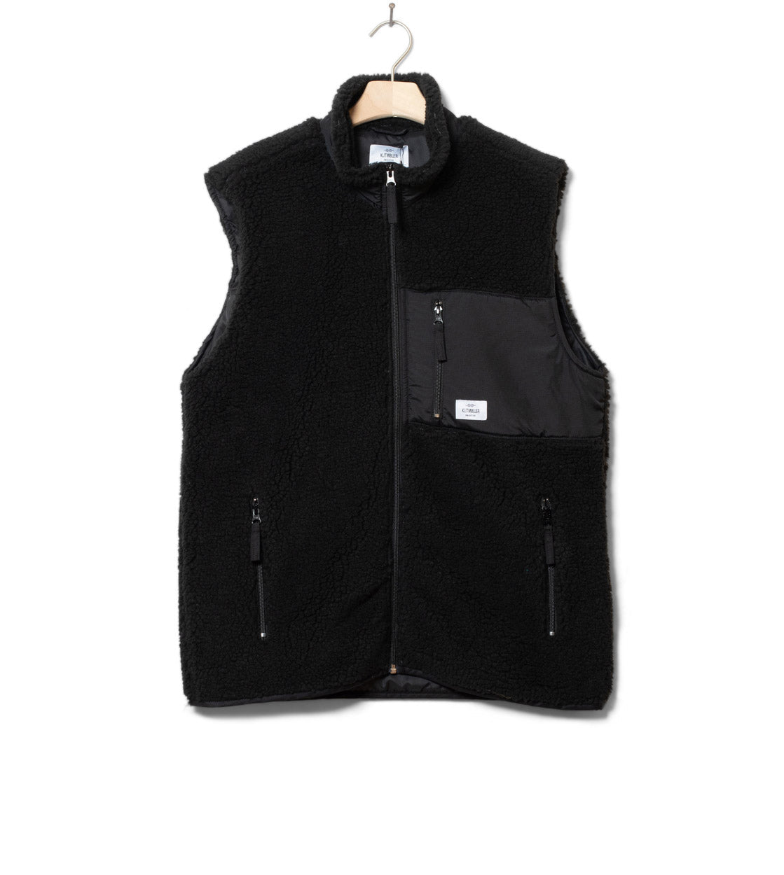 Klitmoller Vest Mid Fleece black