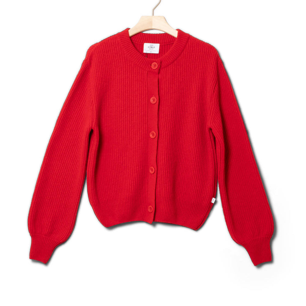 Klitmoller W Cardigan Gerda red