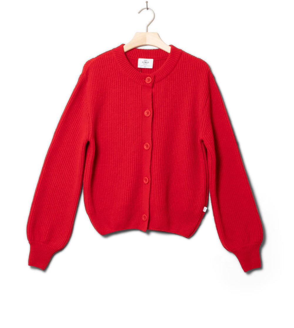 Klitmoller W Cardigan Gerda red