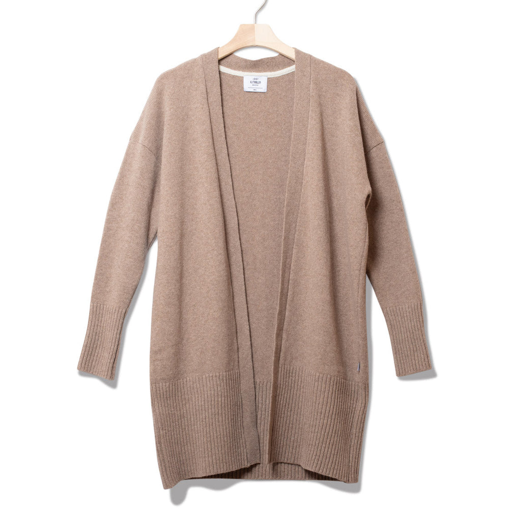 Klitmoller W Cardigan Rosemarie brown sand