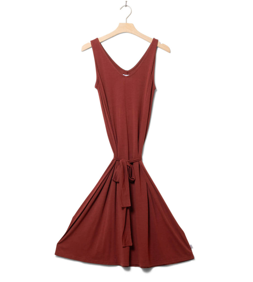 Klitmoller W Dress Misha red terracotta