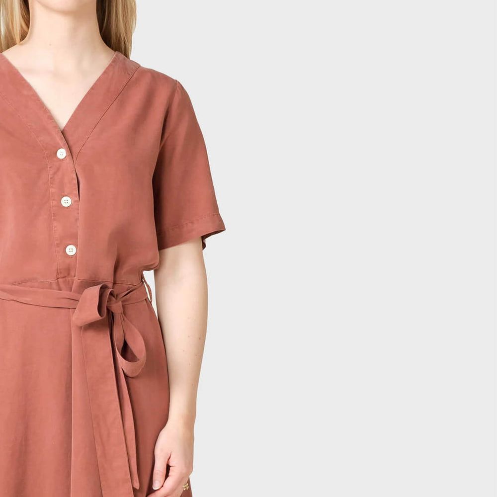 
                      
                        Klitmoller W Dress Pernille red burnt sienna
                      
                    